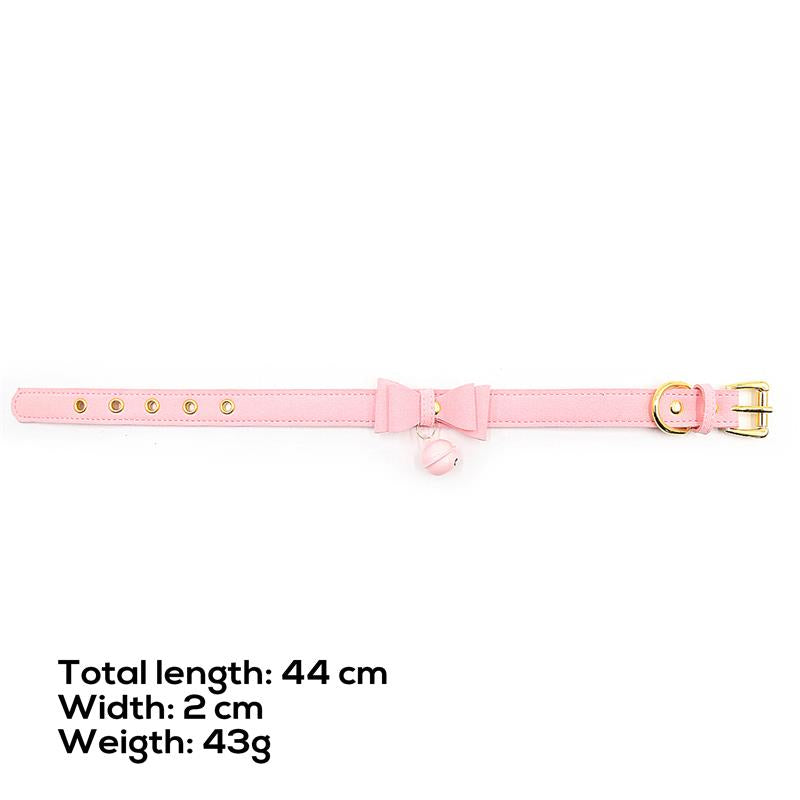 LATETOBED BDSM LINE - GOLDEN KITTY CAT COLLAR WITH BELL