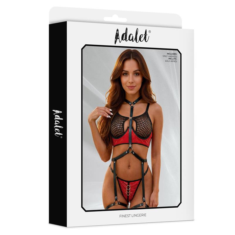 ADALET LINGERIE - HARNAIS CORPS EN CUIR VÉGAN GRETA TAILLE UNIQUE