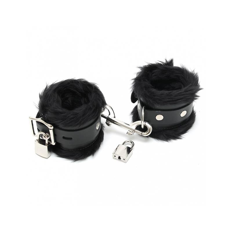 BONDAGE PLAY - HAND CUFFS LUX 7 CM WITH PADLOCKS