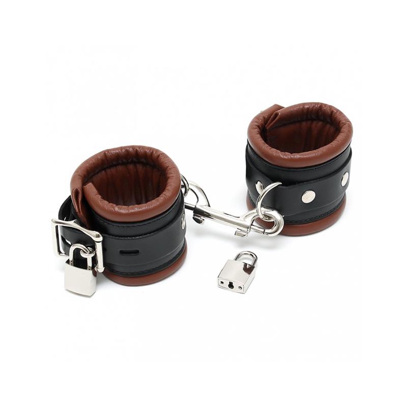 BONDAGE PLAY - HAND CUFFS LUX 7 CM WITH PADLOCKS