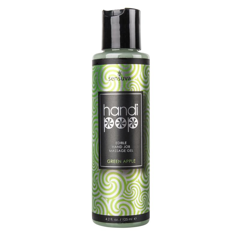 SENSUVA - HANDIPOP MASSAGE GEL AND ORAL SEX GEL GREEN APPLE 125 ML