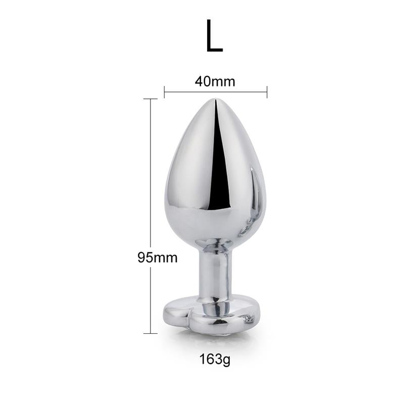 AFTERDARK - HEART SHAPED BUTT PLUG SIZE TALLA L