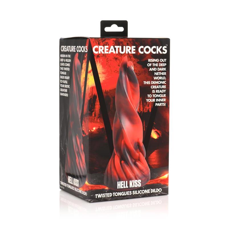 CREATURE COCKS - HELL KISS TWISTED TONGUES DILDO 7,4