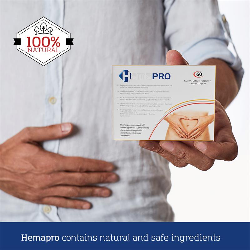 500 COSMETICS - HEMAPRO HEMORRHOIDS PILLS 60 TABLETS