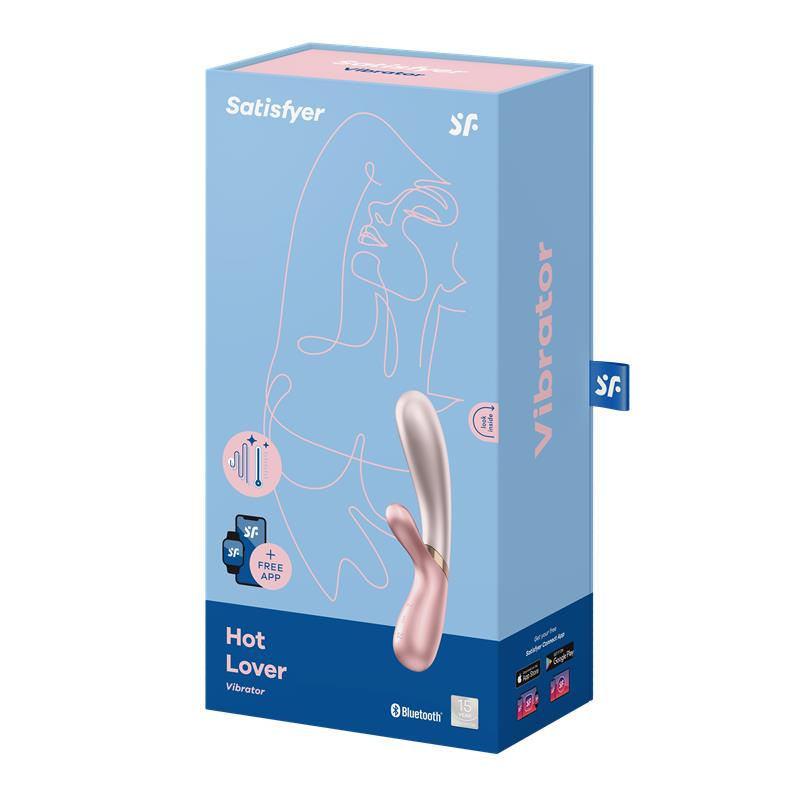 SATISFYER - HOT LOVER HEAT EFFECT VIBRATOR WITH APP DUO-PINK