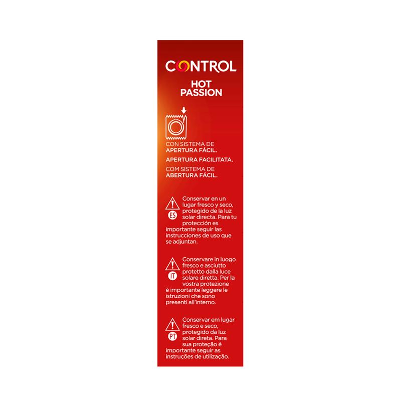 CONTROL - HOT PASSION WARMING EFFECT 10 UNITS