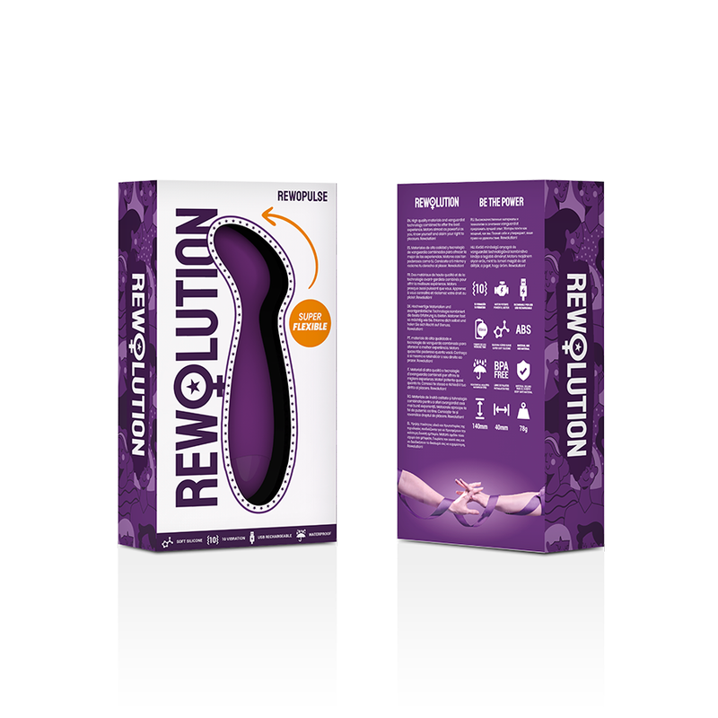 REWOLUTION - ESTIMULADOR DEL PUNTO G VIBRADOR FLEXIBLE REWOPULSE