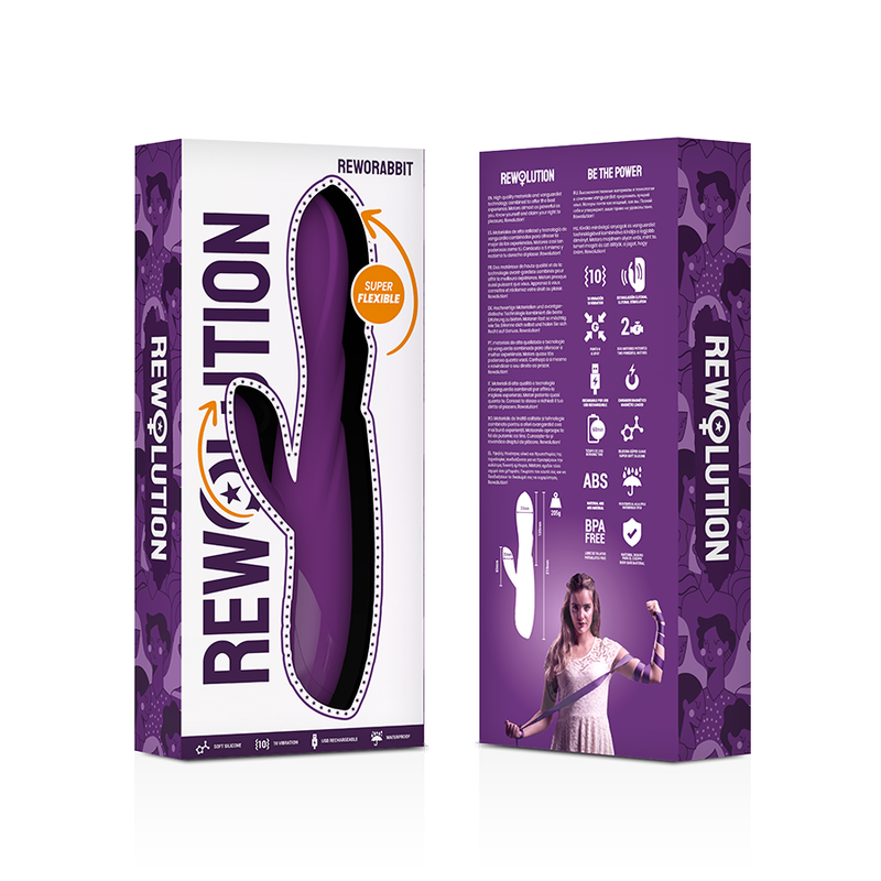 REWOLUTION - VIBREUR FLEXIBLE REWORABBIT AVEC RABBIT