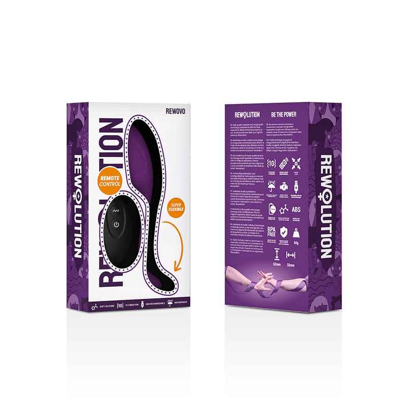 REWOLUTION - VIBRADOR HUEVO REWOVO CON CONTROL REMOTO