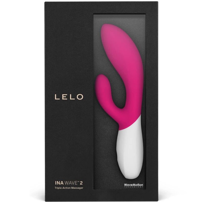 LELO - INA WAVE 2 VIBRADOR DE LUJO CON MOVIMIENTO ESPECIAL FUCSIA