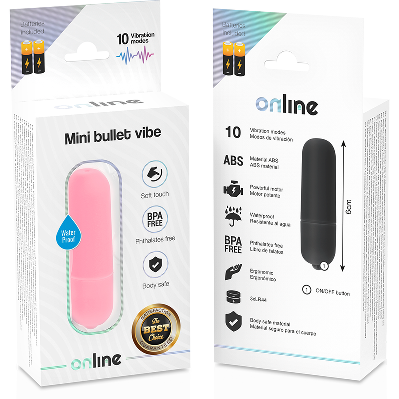 EN LIGNE - MINI VIBREUR BALLE ROSE