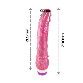 BAILE - VIBREUR RÉALISTE ROUGE 23 CM