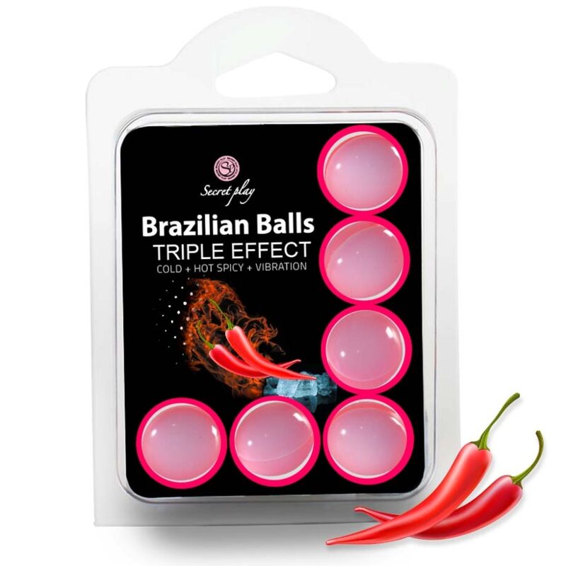 SECRETPLAY - SET 6 BOLAS BRASILEÑAS EFECTO TRIPLE