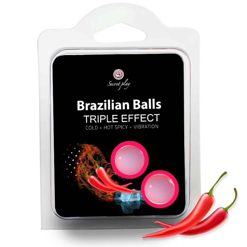SECRETPLAY - SET 2 BOLAS BRASILEÑAS EFECTO TRIPLE