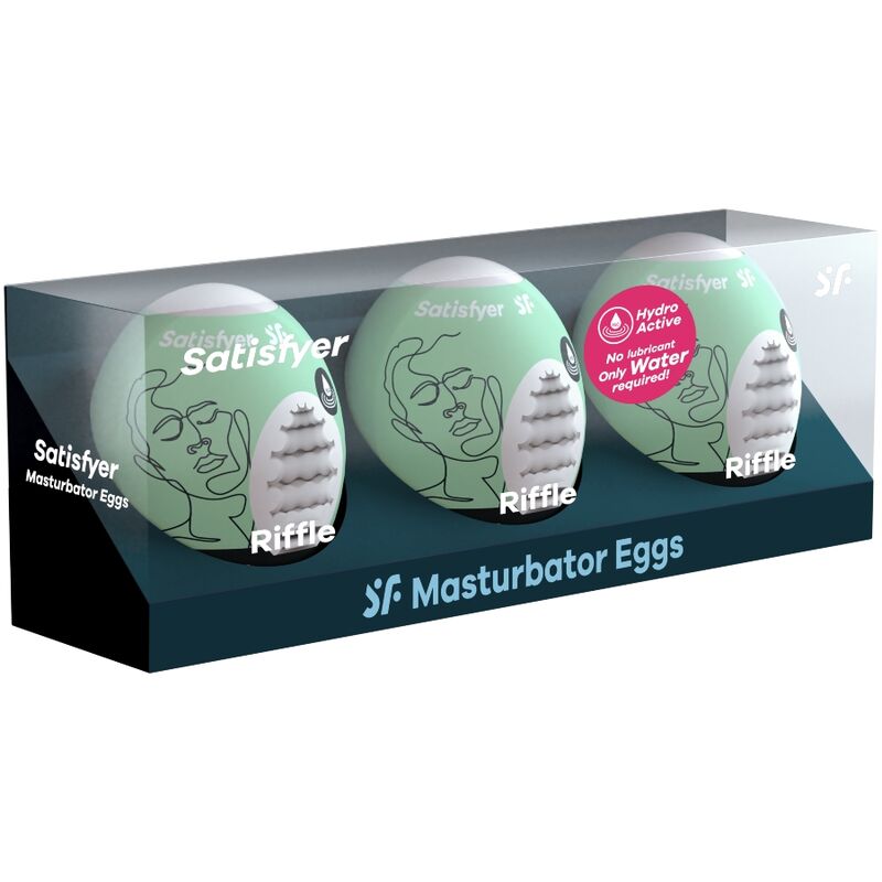 SATISFYER - 3 MASTURBATEURS ŒUFS RIFFLE