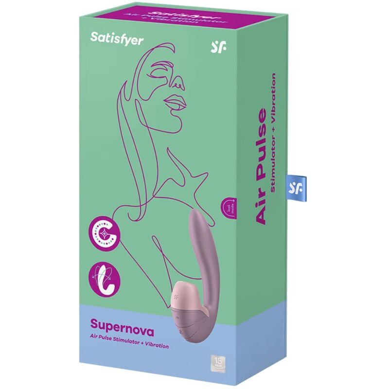 SATISFYER - SUPERNOVA AIR PULSE STIMULATOR & VIBRATION