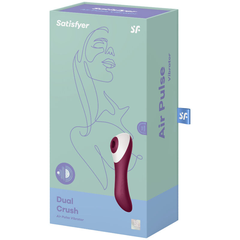 SATISFYER - VIBREUR À IMPULSION D'AIR DOUBLE CRUSH