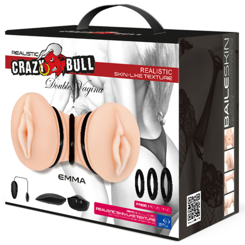CRAZY BULL - MASTURBADOR DE DOBLE VAGINA REALISTA EMMA