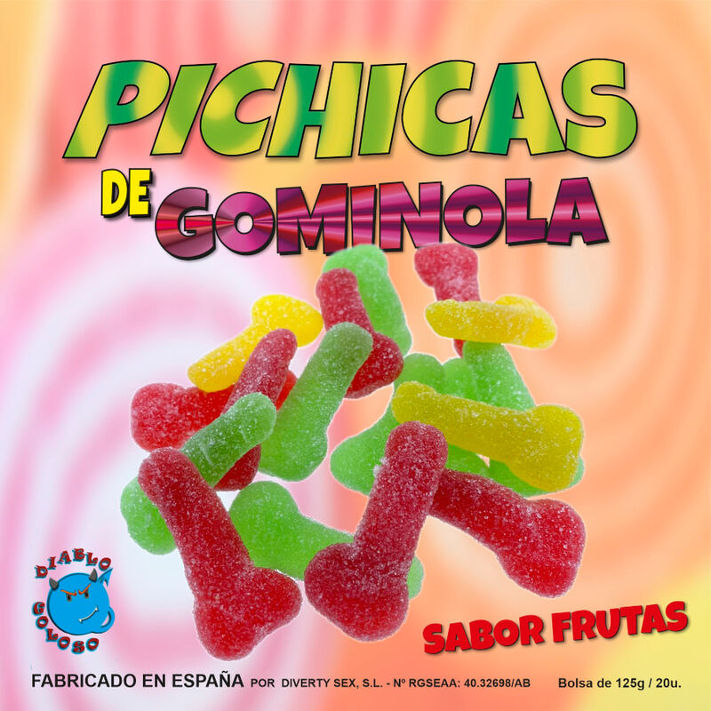 DIABLO GOLOSO - GOMITAS FRUTALES PICHITAS CON AZÚCAR