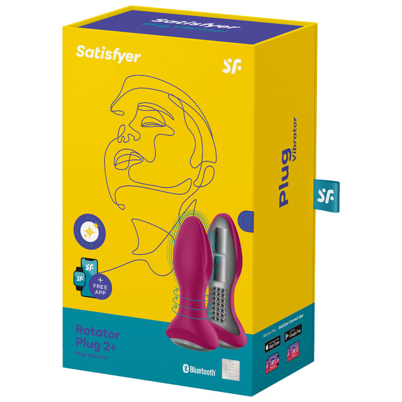 SATISFYER - ROTATOR PLUG 2+ VIBRATING PLUG APP
