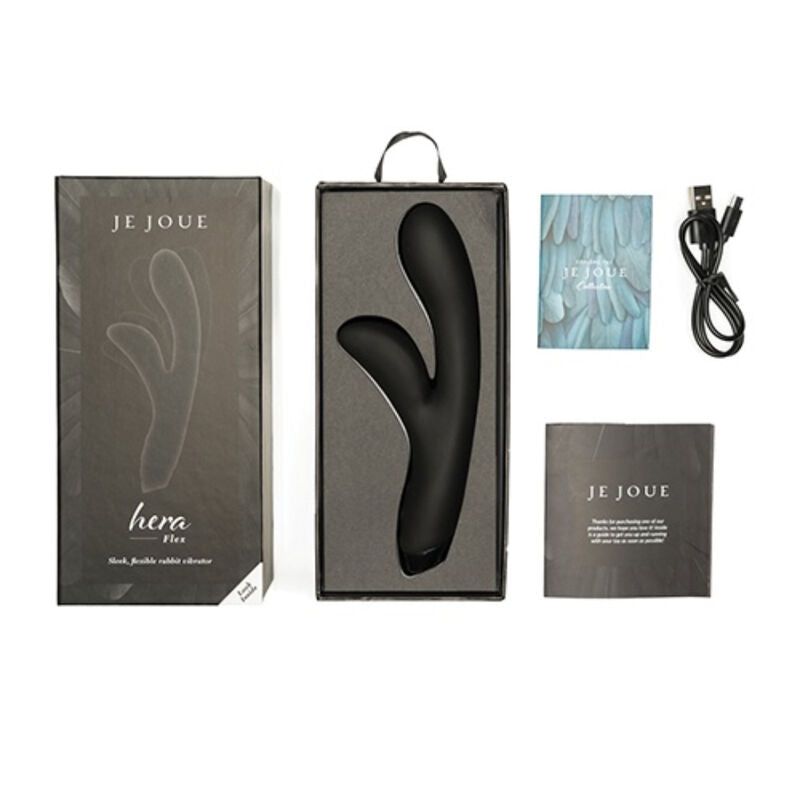 JE JOUE - VIBREUR LAPIN HERA FLEX - NOIR
