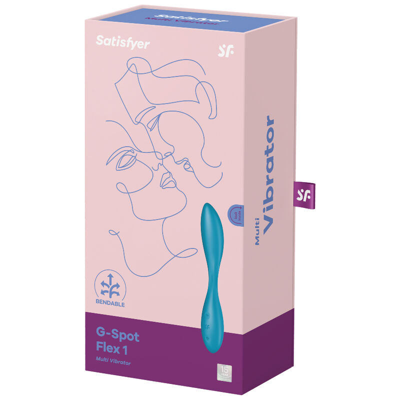SATISFYER - VIBREUR MULTIPLE G-SPOT FLEX 1 BLEU