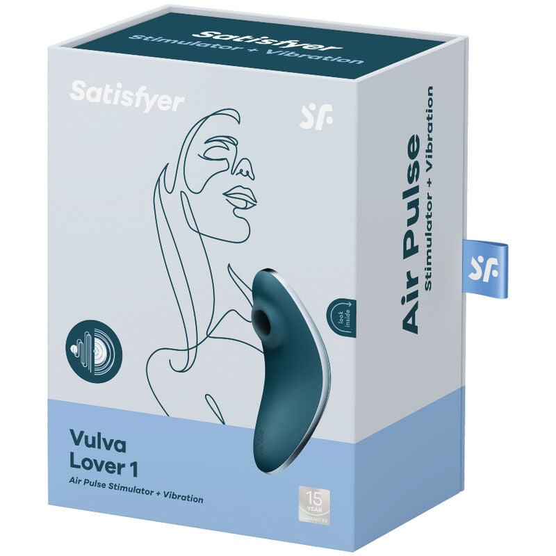 SATISFYER - ESTIMULADOR DE PULSOS DE AIRE Y VIBRADOR VULVA LOVER 1 VIOLETA