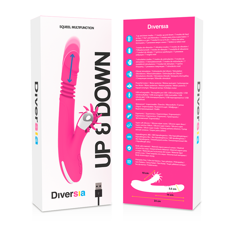 DIVERSIA - CONEJO ARRIBA Y ABAJO 24 CM