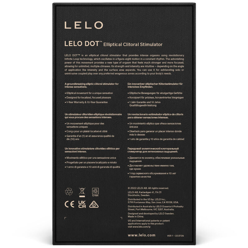 LELO - STIMULATEUR CLITORIDIEN DOT - ROSE