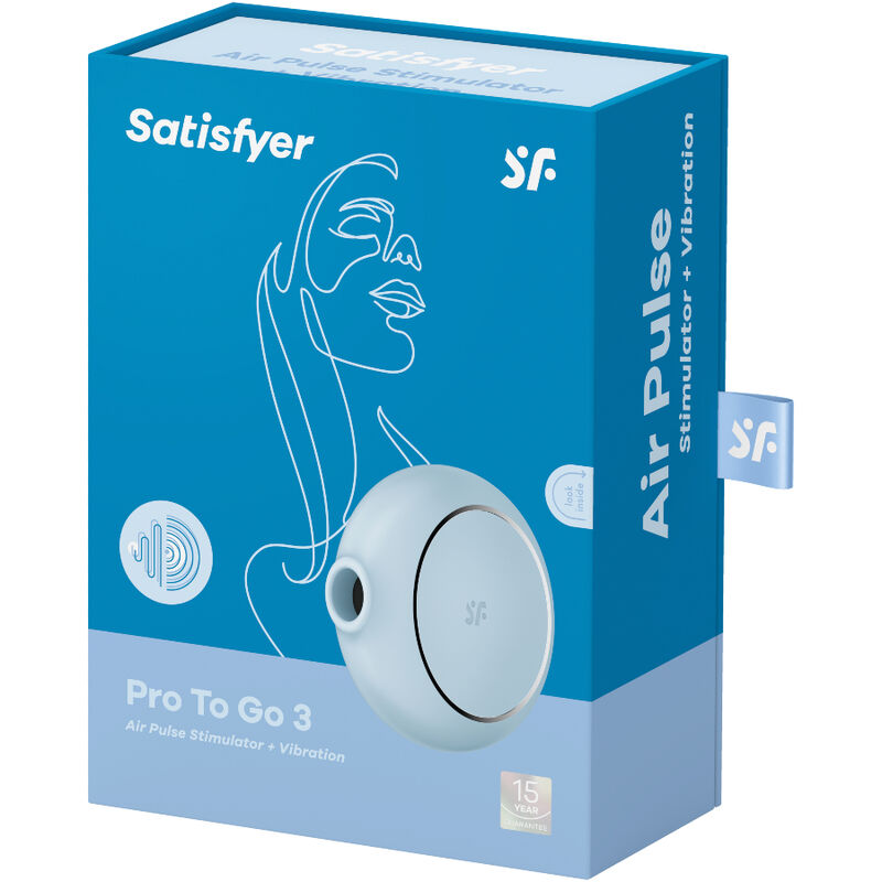 SATISFYER - PRO TO GO 3 DOUBLE AIR PULSE STIMULATOR & VIBRATOR