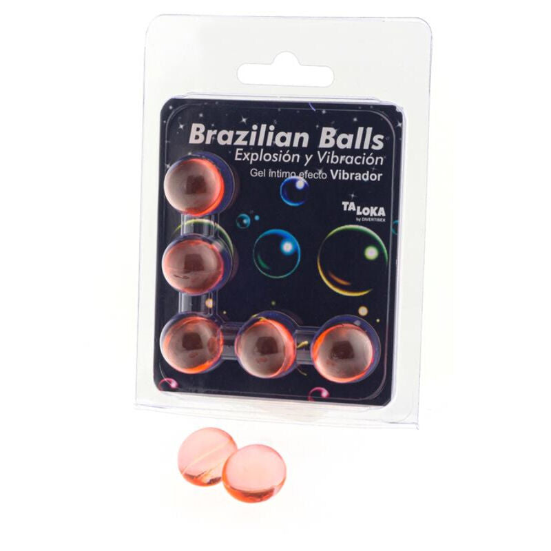 TALOKA - 5 BOLAS BRASILEÑAS GEL EXITANTE CON EFECTO VIBRANTE