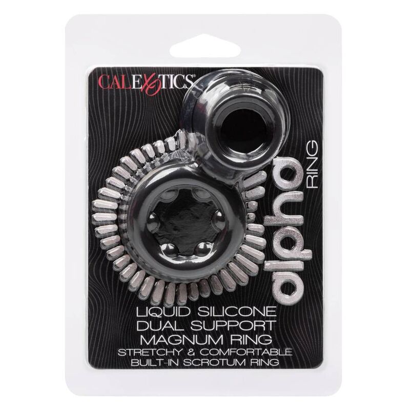 CALEXOTICS - ANNEAU ALPHA DUAL MAGNUM NOIR