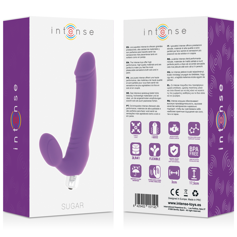 INTENSE - SUGAR SIETE VELOCIDADES SILICONA LILA