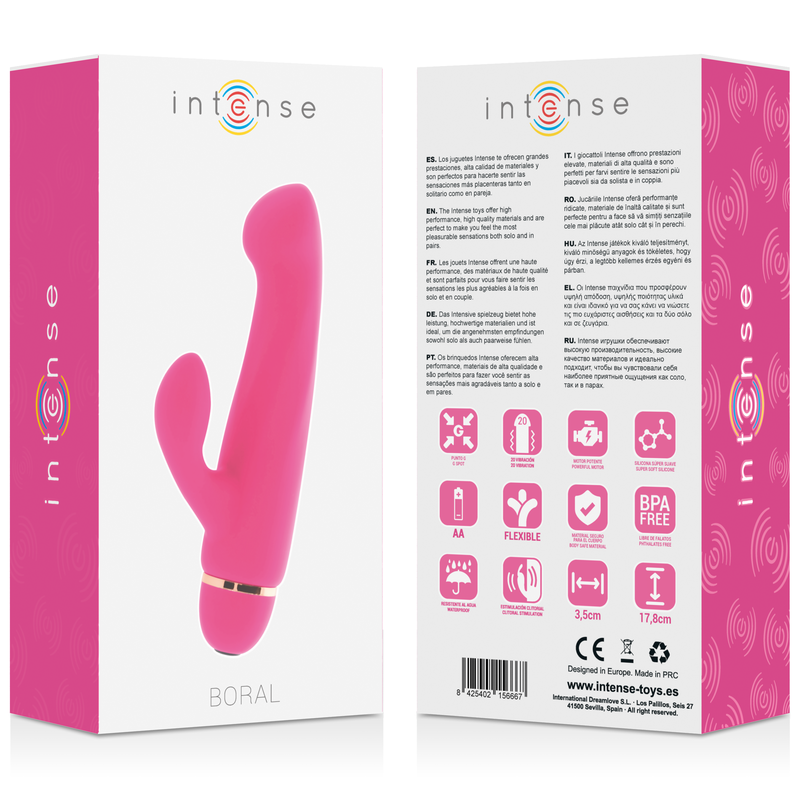 INTENSE - BORAL 20 VITESSES ROSE SILICONE