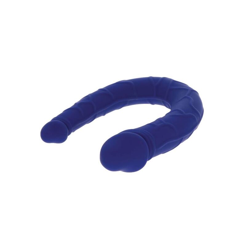 OBTENEZ VRAI - MINI DOUBLE GODEMICHET RÉALISTE BLEU