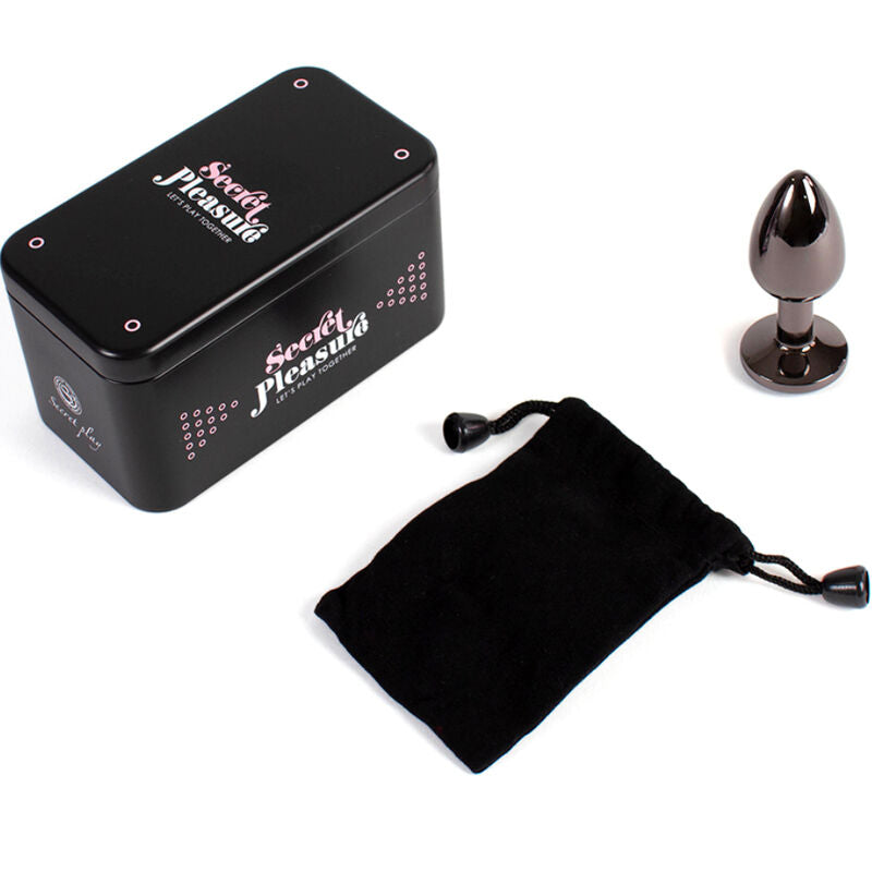 SECRETPLAY - PLUG ANAL GUNMETAL PETIT FORMAT 7 CM