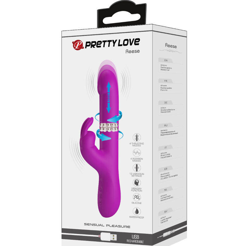 PRETTY LOVE - VIBREUR REESE À ROTATION VIOLETTE