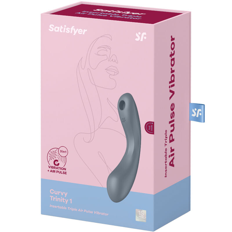 SATISFYER - CURVE TRINITY 1 VIBRACIÓN POR PULSOS DE AIRE