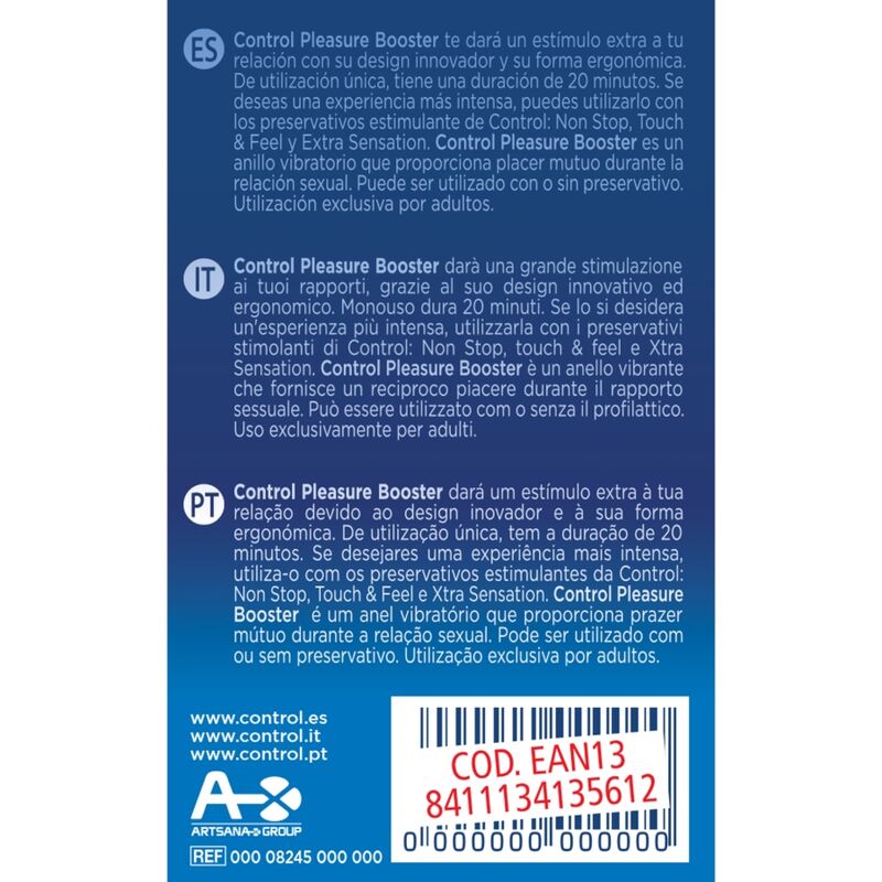 CONTROL - ANILLO VIBRADOR PARA AUMENTAR EL PLACER