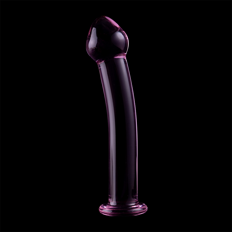 SÉRIE NEBULA PAR IBIZA - GODEMICHET MODÈLE 11 EN VERRE BOROSILICATÉ TRANSPARENT 16 CM -Ø- 3 CM