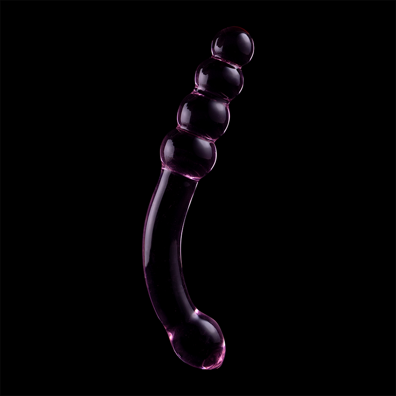 SERIE NEBULA DE IBIZA - MODELO 14 DILDO DE VIDRIO BOROSILICATO TRANSPARENTE 18,5 CM -Ø- 3 CM
