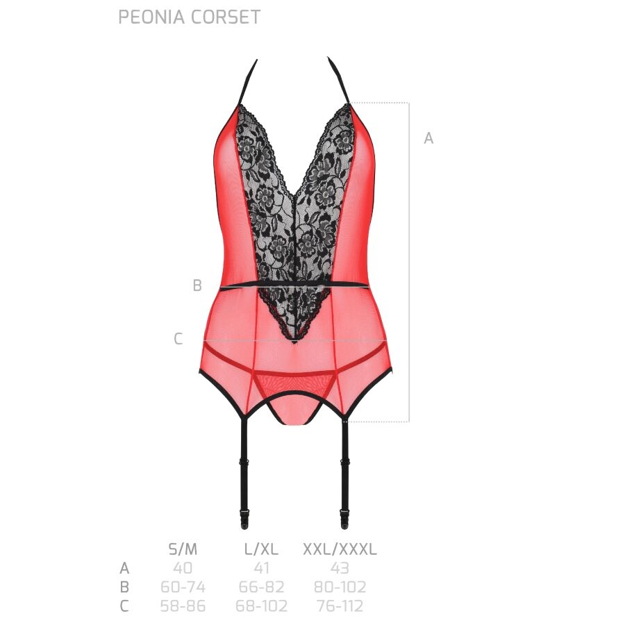 PASSION - LIGNE ÉROTIQUE CORSET PÉONIA