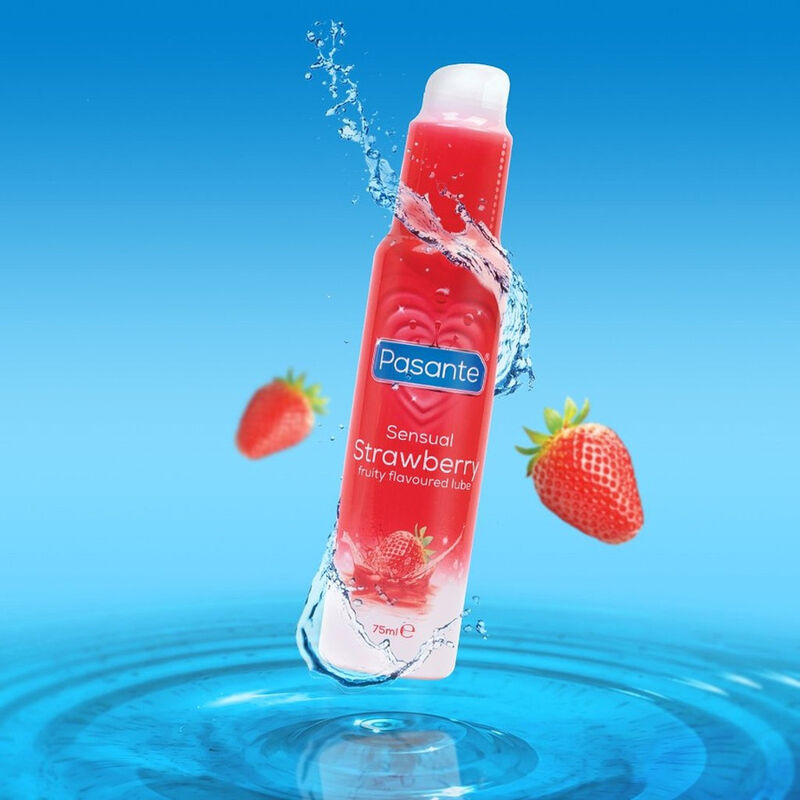 PASANTE - SENSUAL STRAWBERRY WATER-BASED STRAWBERRY FLAVOURED PERSONAL LUBRICANT 75 ML