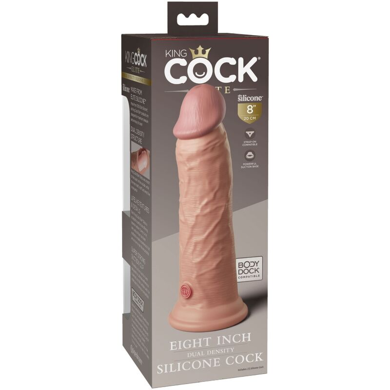 KING COCK - GODEMICHET RÉALISTE EN SILICONE ÉLITE 20,3 CM