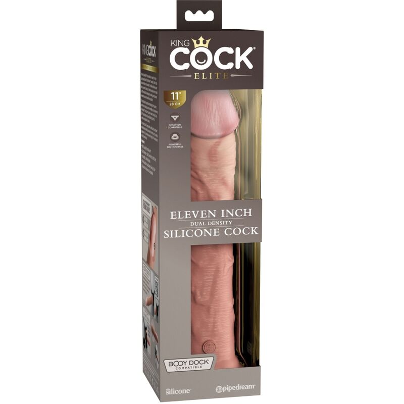 KING COCK - GODEMICHET EN SILICONE HYPER RÉALISTE DE 28 CM