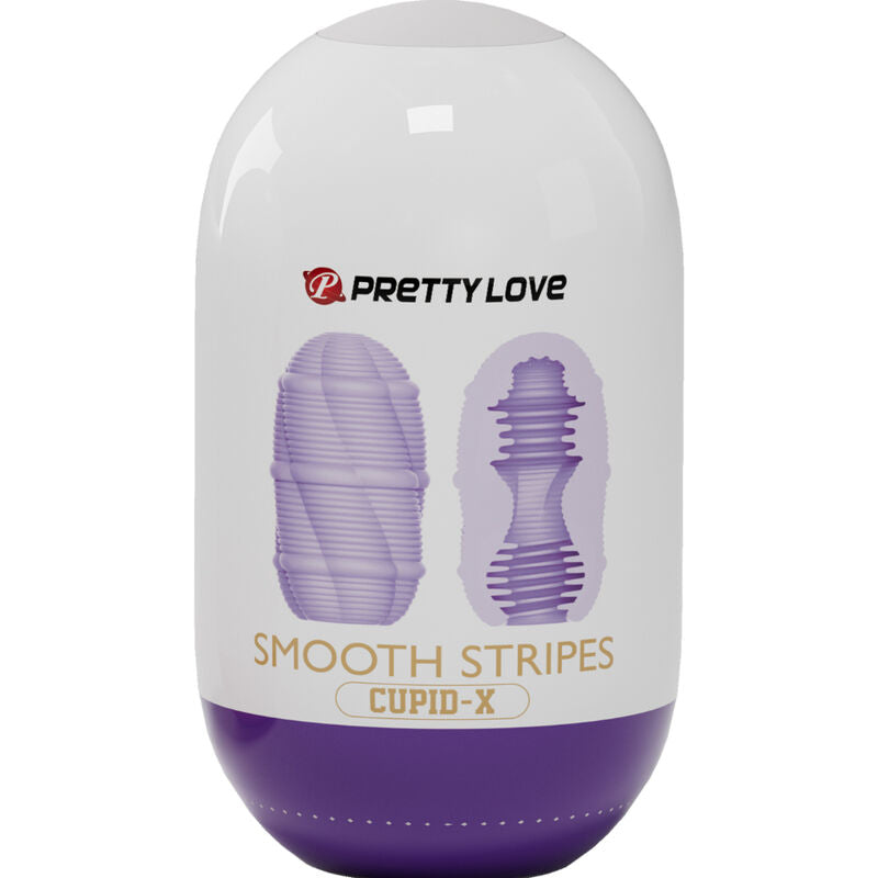 PRETTY LOVE - MASTURBADOR TIPO HUEVO SMOOTH STRIPES CUPID