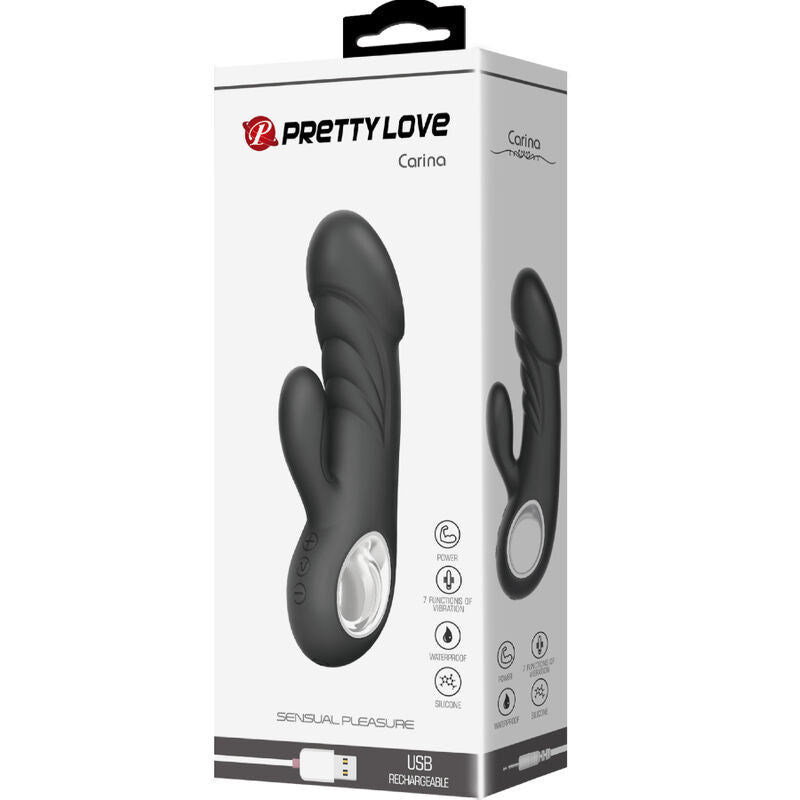 PRETTY LOVE - VIBRADOR ANSEL ESTIMULADOR DE PUNTO G Y CLÍTORIS