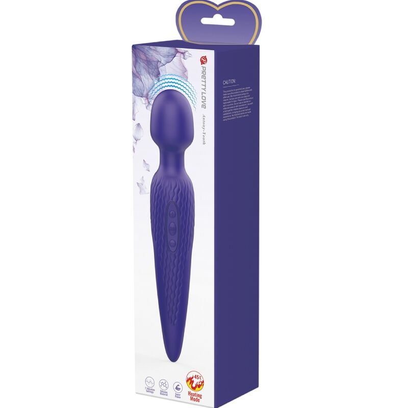 PRETTY LOVE - VIBRADOR TIPO VARITA ANTONY YOUTH VIOLET CON EFECTO CALOR