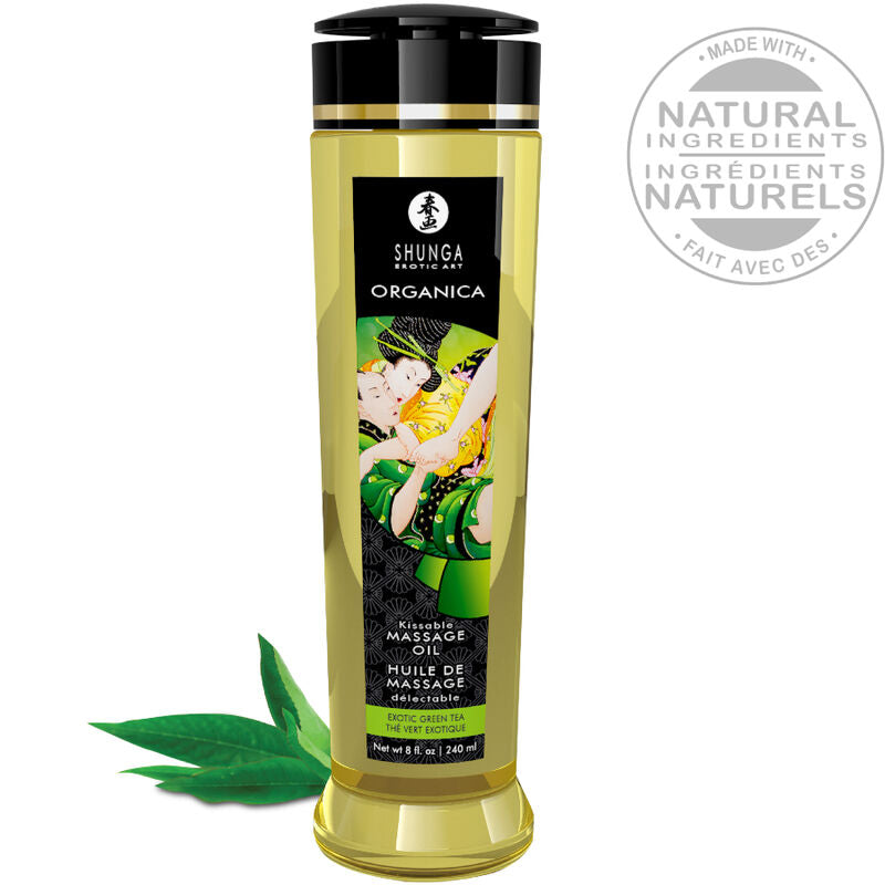 SHUNGA - ACEITE DE MASAJE BIO TÉ VERDE 240 ML