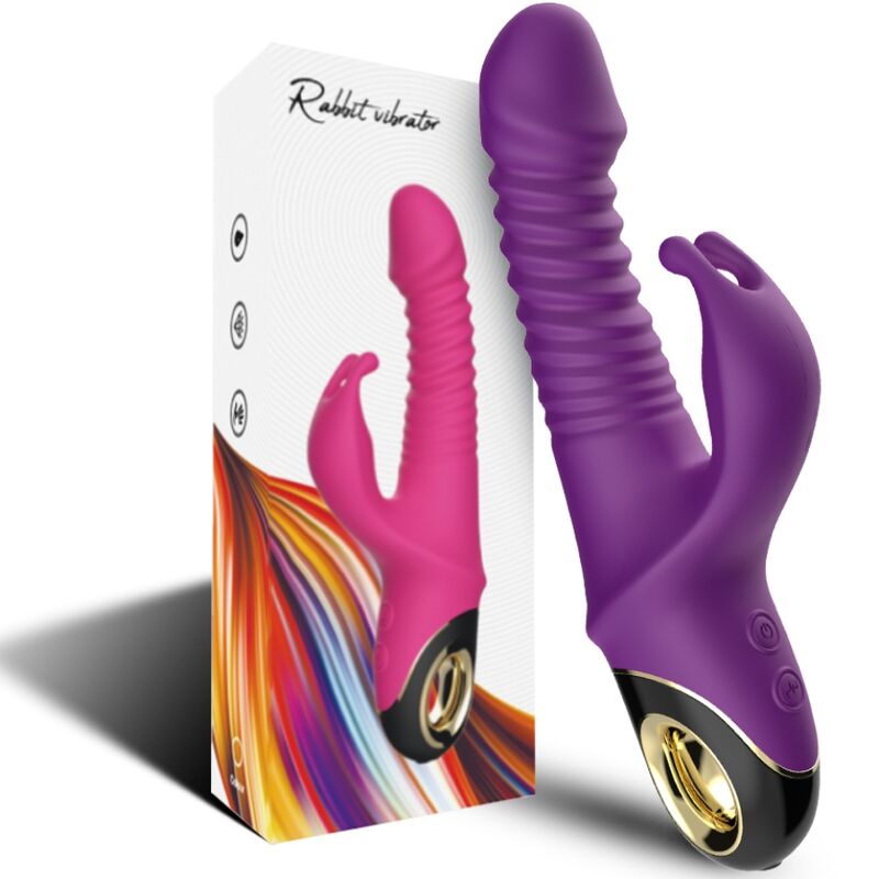 ARMONY - VIBRADOR DILDO RABBIT ZING PÚRPURA